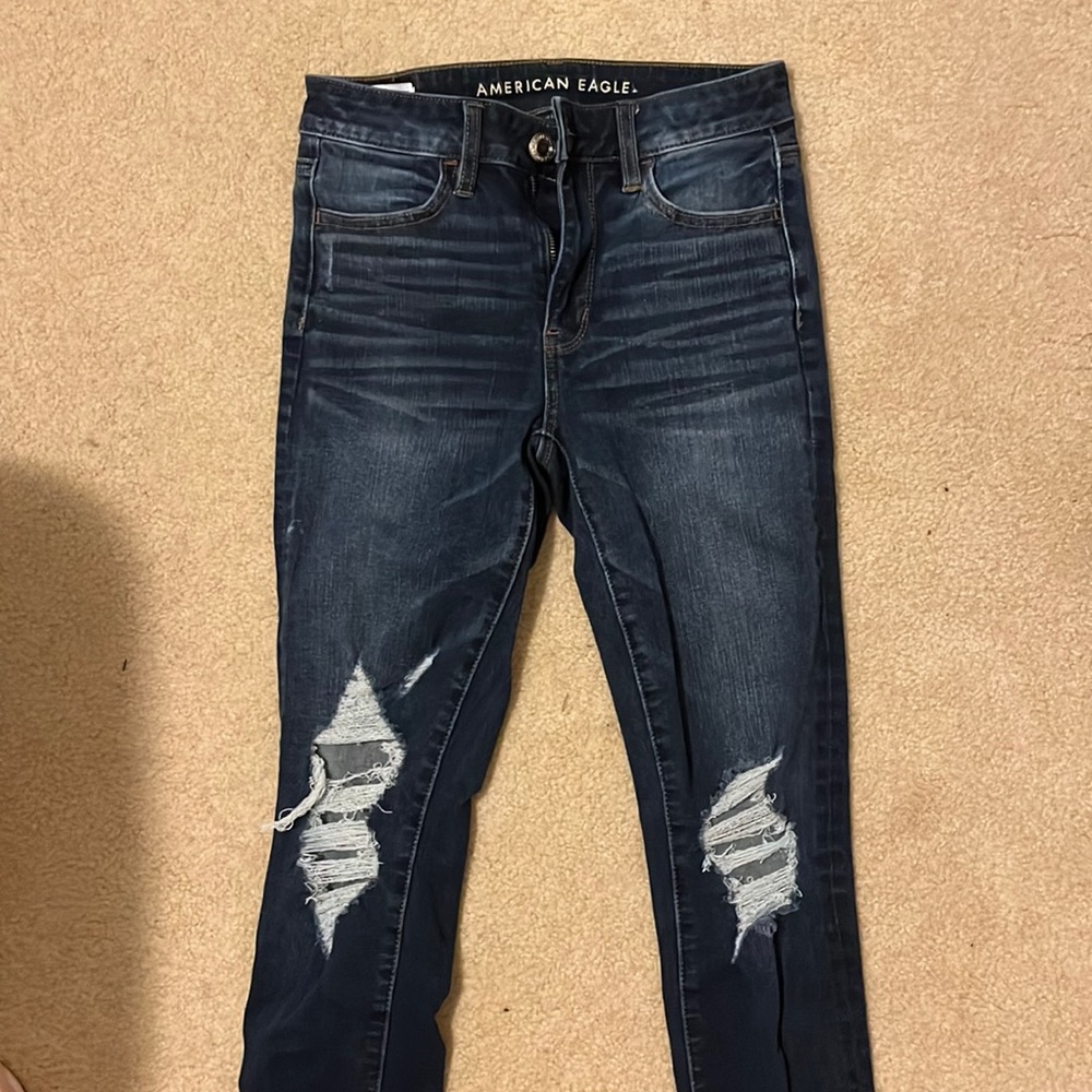 Ripped American eagle jeans
